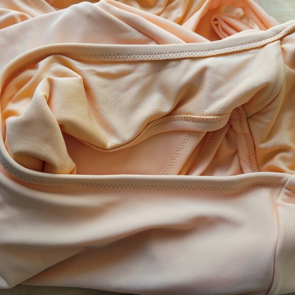 Old Navy Womens Swimsuit Extra Large One Piece Orange Lined Criss Cross ORA12E - Picture 10 of 13